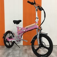 Pink compact ebike Fat Tire